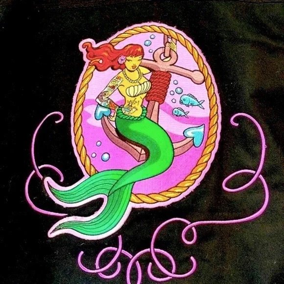 Custom mermaid biker jacket size medium